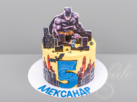 Торт Бэтмен на 5 лет
