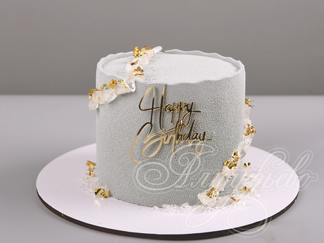 Торт с топпером Happy birthday