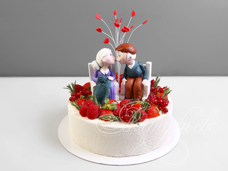 Торт на Рубиновую свадьбу 40 лет 27121419