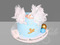 Торт с ангелочками на Крещение