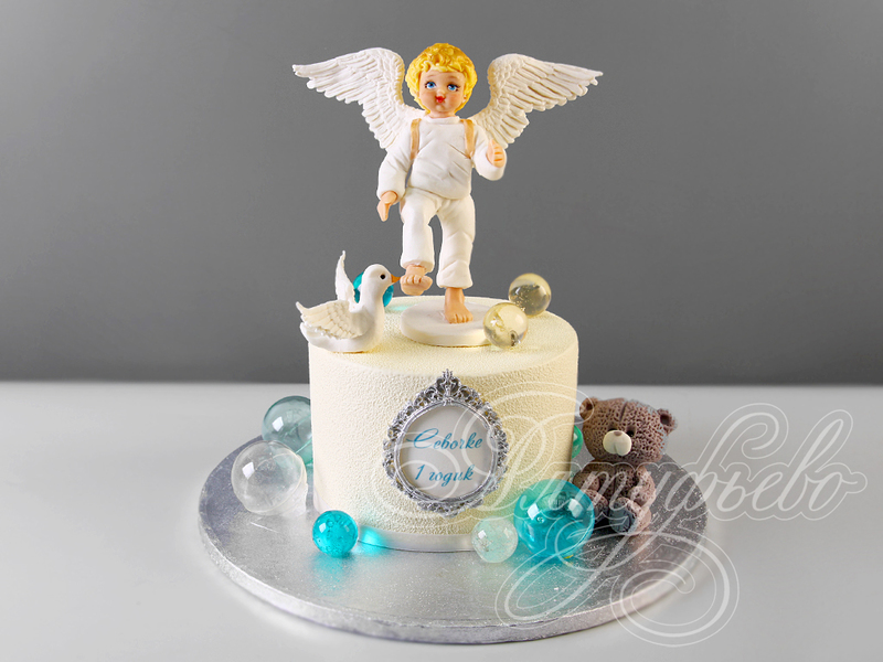 Торт с Ангелочком для мальчика