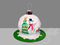 Торт Елочный шар со Снеговиком