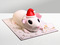 Торт "Белая мышка в колпачке"