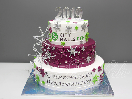 Корпоративный торт на новый год