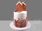 Торт с Пряничными домиками на новый год