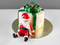 Торт Санта Клаус с подарком