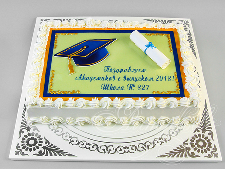 Торт со свитком на выпускной