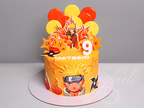 Торт Naruto для мальчика 16043222 стоимостью 5 960 рублей - торты на заказ ПРЕМИУМ-класса от КП «Алтуфьево»