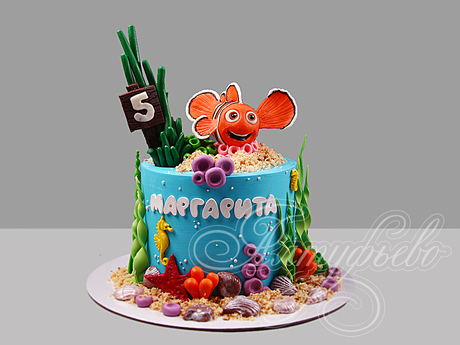 Торт с рыбкой Немо на 5 лет