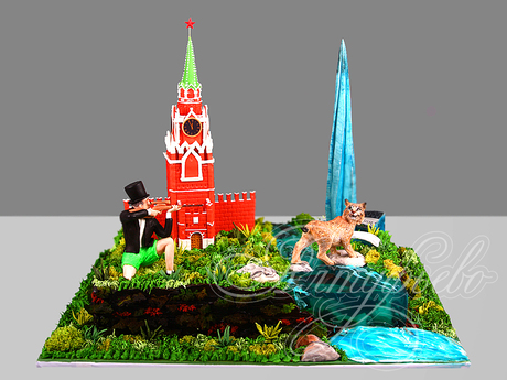 Торт с рысью для охотника