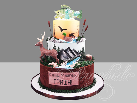Торт для рыбака и охотника