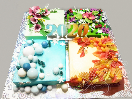 Торт "Четыре времени года"