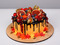 Осенний торт с ягодами и инжиром