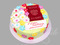 Торт с паспортом и цветочками