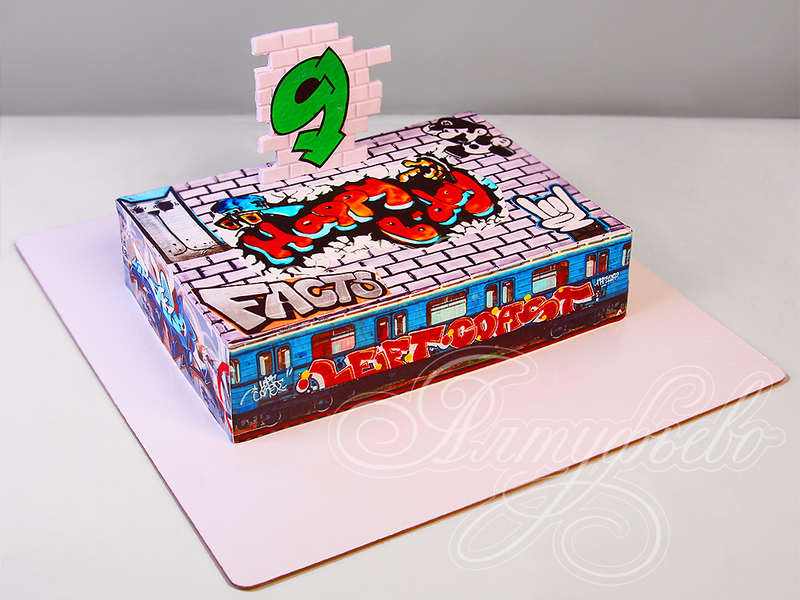 Детский торт на день рождения одноярусный с мастикой