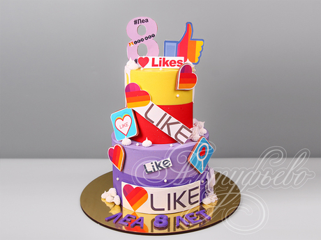 Торт соцсети LIKE