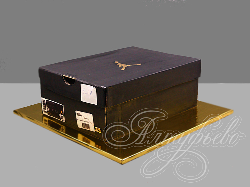Торт Коробка с кроссовками Nike Jordan