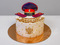 Полицейский торт с фуражкой и погонами