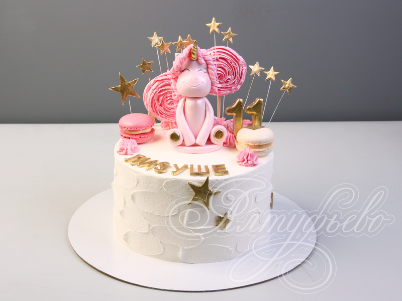 Торт с розовым единорогом 29092019