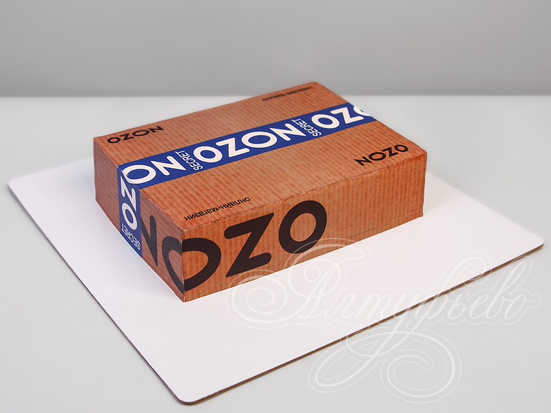 Торт коробка OZON мужчинам на корпоратив