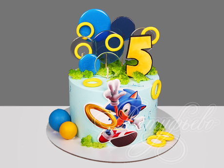 Торт Sonic с леденцами