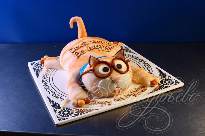 Торт кот в очках 1505814