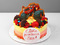 Торт "Вспыш" с ягодами и сладостями