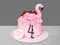 Торт с Фламинго на 6 лет