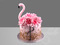 Торт "Розовый Фламинго" на 16 лет