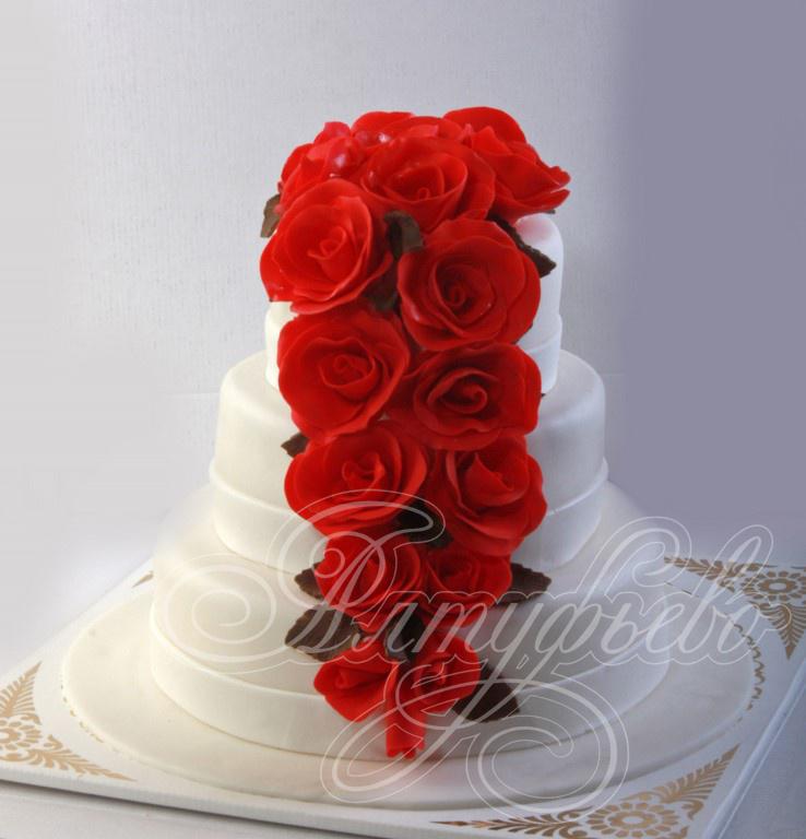 Белый свадебный торт 100813513