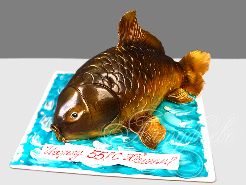 Торт "Золотой Карась" на 55 лет