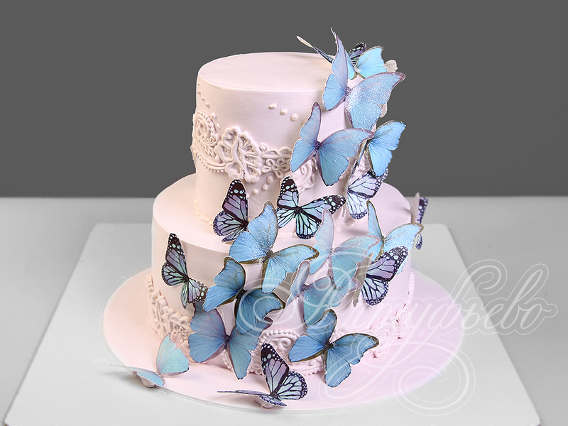 Торт с бабочками на 30 лет