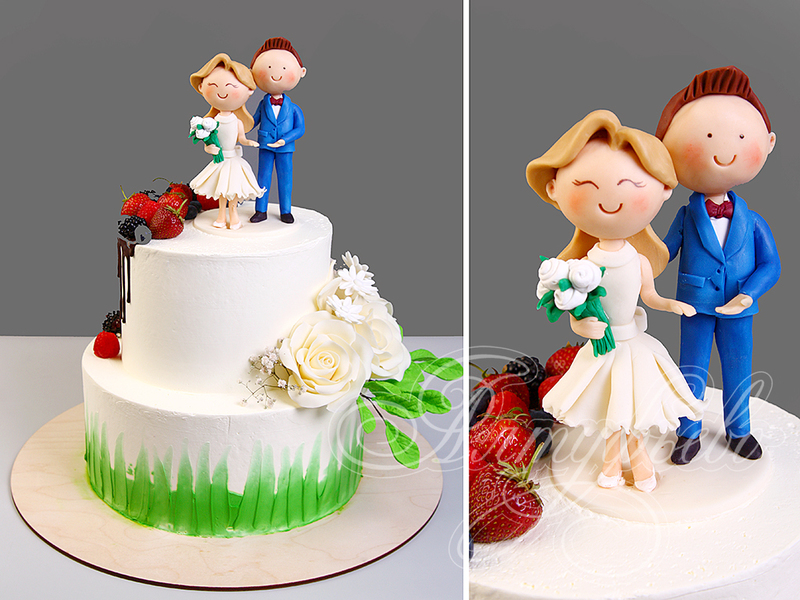 Свадебный торт с ягодами 18071620