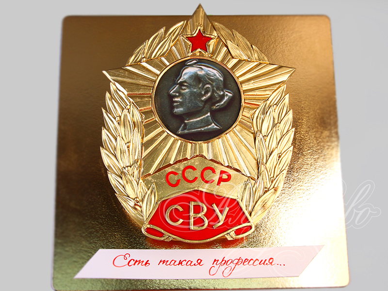 Торт Значок выпускника СВУ