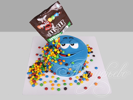 Торт Синий M&M's