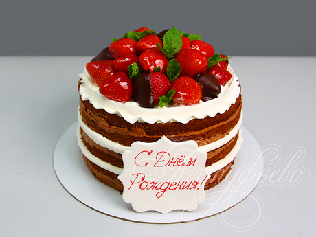 Торт с Клубникой