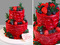 Красный торт с ягодами