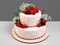 Белый свадебный с ягодами