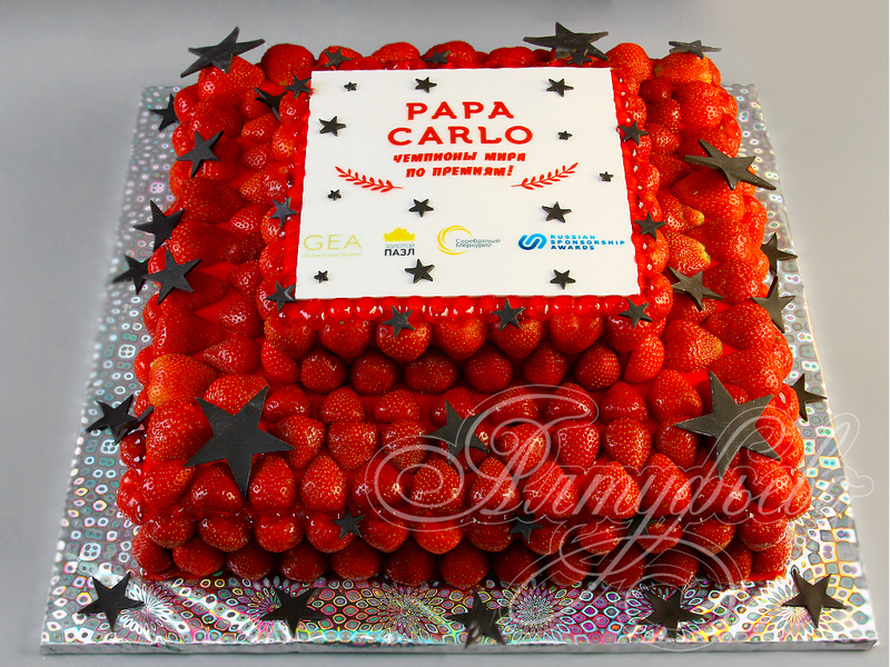 Торт с ягодами и фруктами 18061718