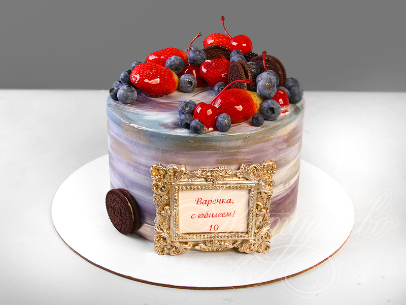 Торт Мраморный с ягодами 20123120