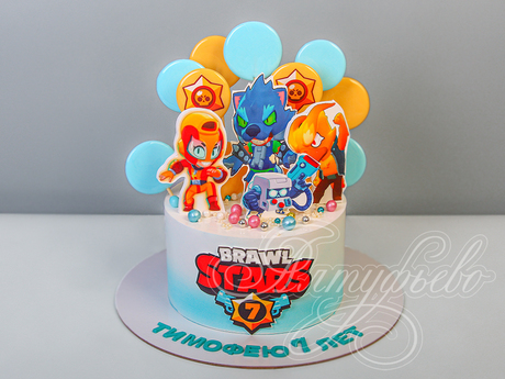 Торт Brawl Stars на 7 лет