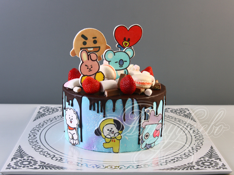 Торт с персонажами BT21