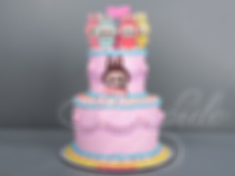 Торт Лабубу на 7 лет