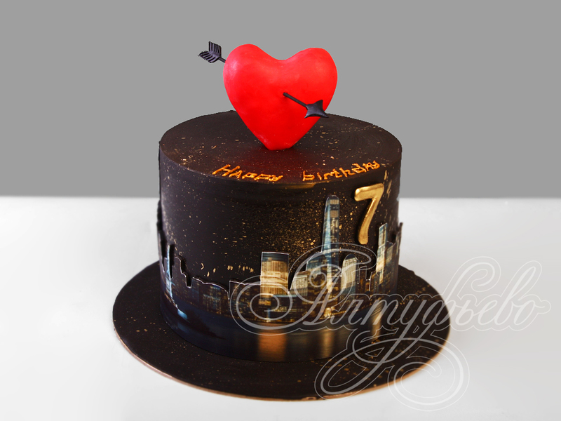 Торт Пронзенное сердце для любимой 20125720