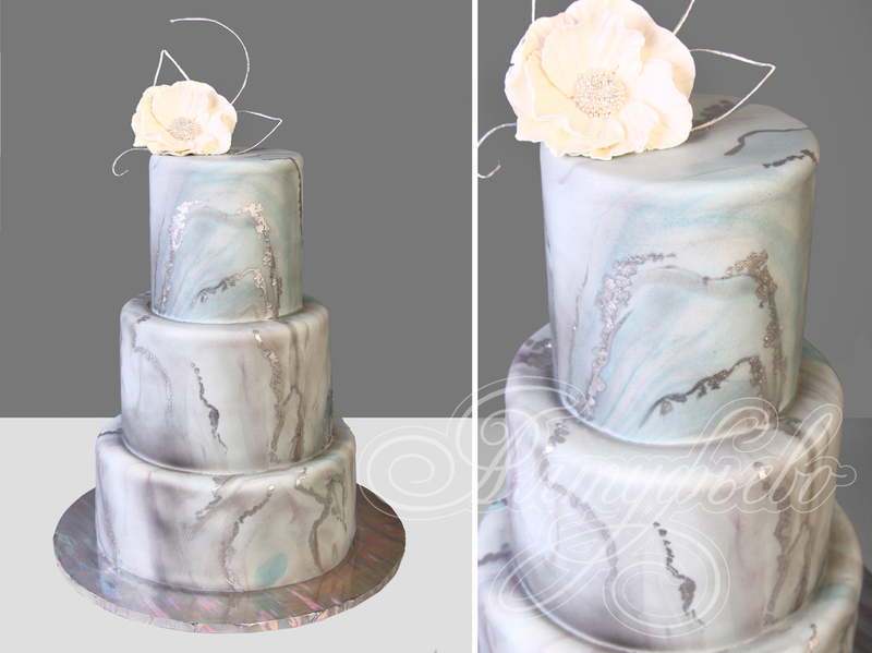 Торт трехъярусный на свадьбу