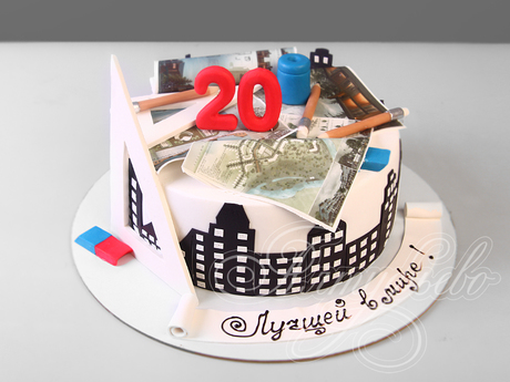 Торт на 20 лет