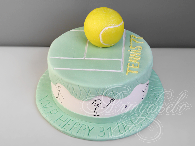 Торт Теннис на 30 лет