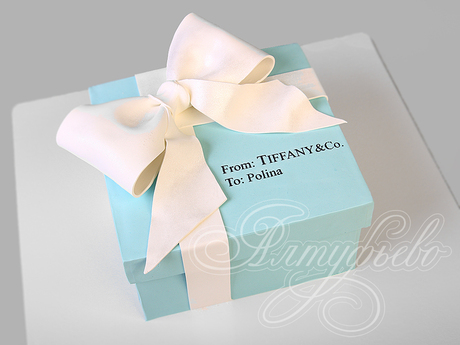 Торт Коробочка Tiffany на 25 лет