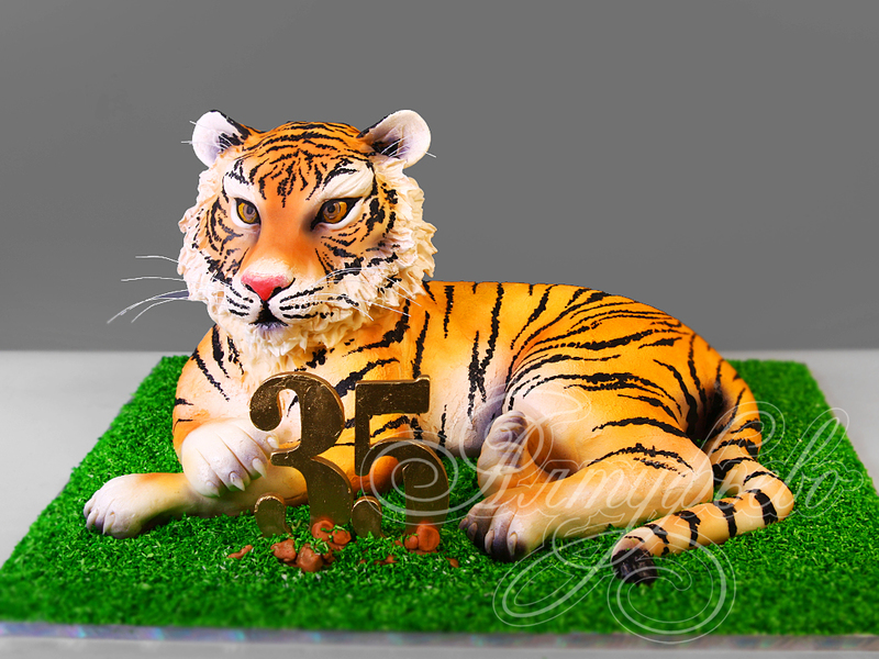 Торт в виде Тигра