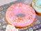 Торт в форме розового пончика
